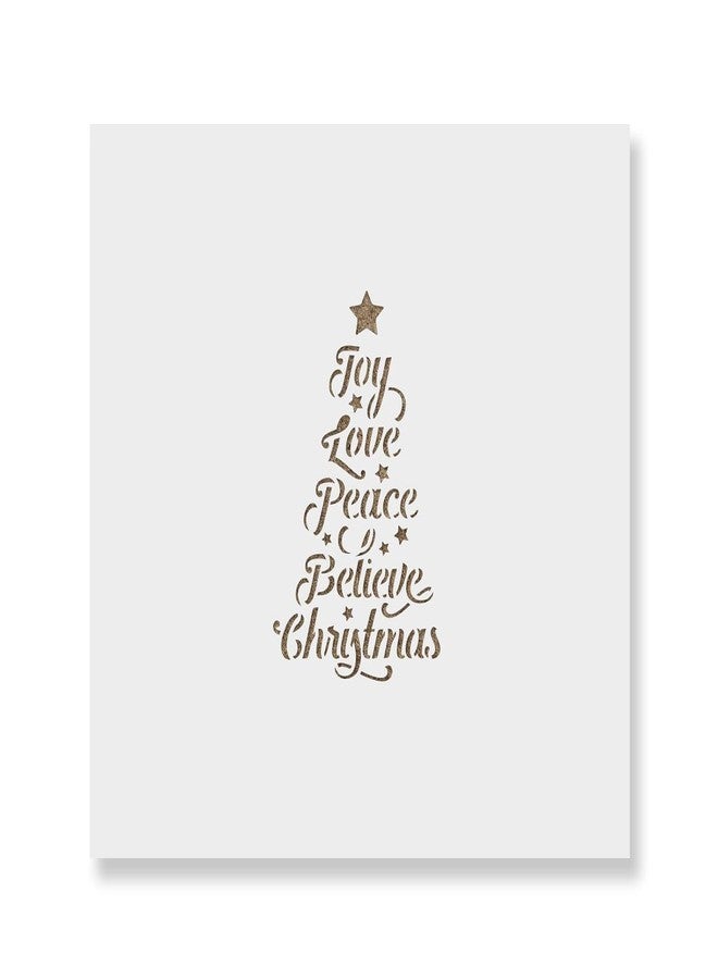 Devasya Crafts Christmas Tree Words Cookie Stencil - Durable Cookie Stencils for Professional and Home Bakers Alike - Image 1