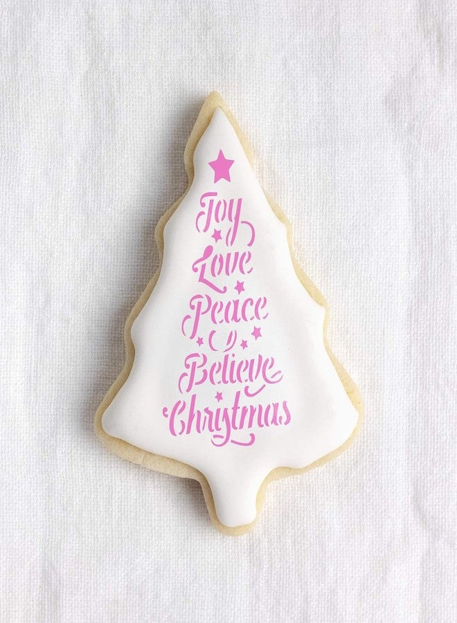 Devasya Crafts Christmas Tree Words Cookie Stencil - Durable Cookie Stencils for Professional and Home Bakers Alike - Image 2