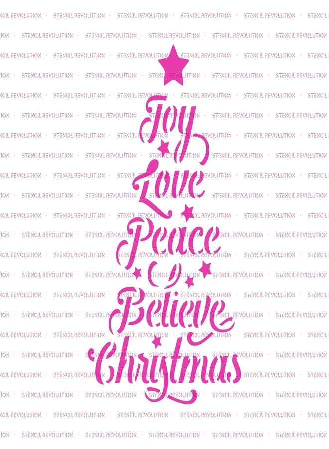 Devasya Crafts Christmas Tree Words Cookie Stencil - Durable Cookie Stencils for Professional and Home Bakers Alike - Image 3