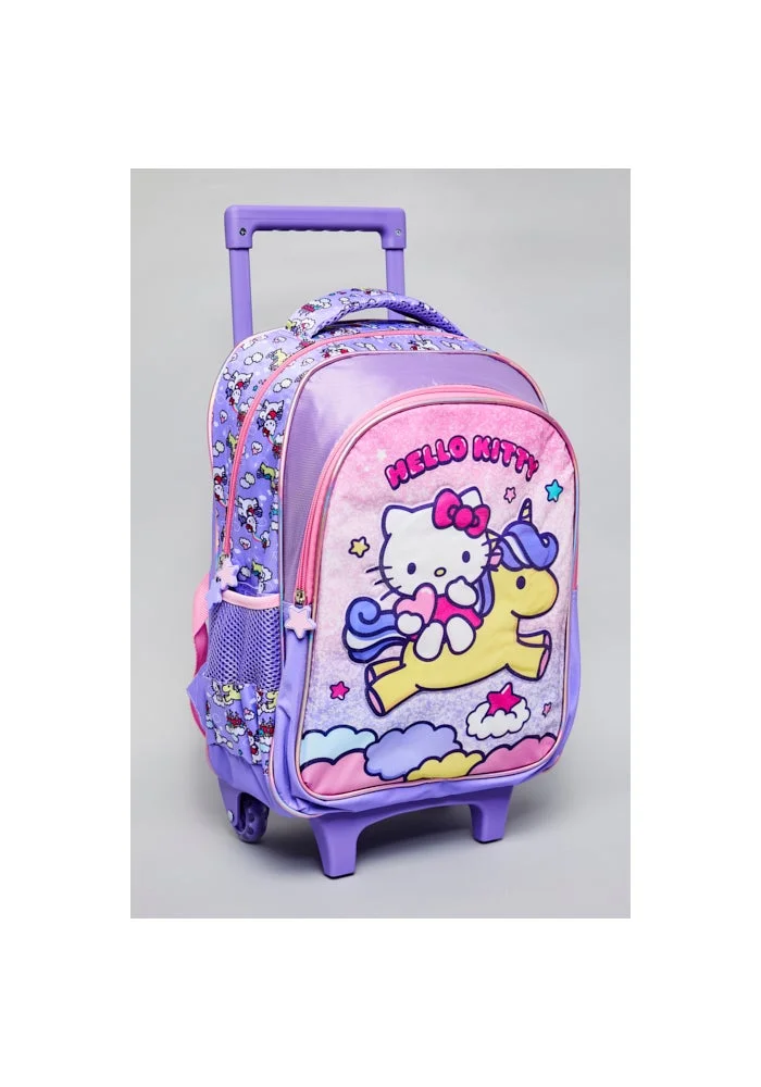 أر أند بي 5 Pack Hello Kitty Print Trolley Backpack Set - 16"