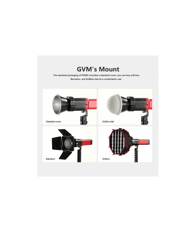 GVM Great Video Maker GVM PD60C RGB Handheld LED Pocket Light – Portable Video & Photography Light, Adjustable RGB & Bi-Color, Dimmable - Image 4