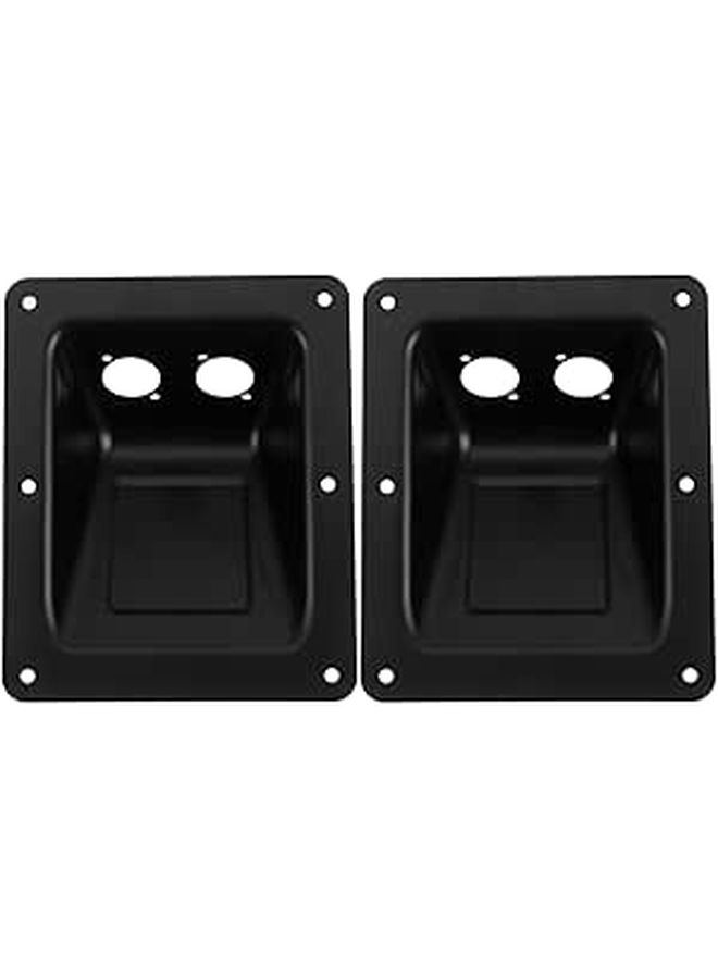 2pcs Metal Speaker Cable Back Plate with Wire Entry Guard for Audio Equipment Cable Management - Image 1