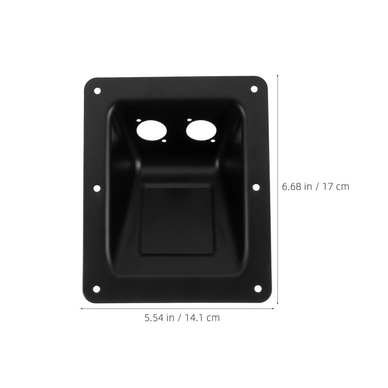 2pcs Metal Speaker Cable Back Plate with Wire Entry Guard for Audio Equipment Cable Management - Image 3