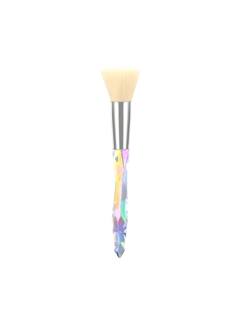 Generic Oyesi Flat Top Foundation Brush with Crystal Handle – For Liquid & Cream Application  - Image 1