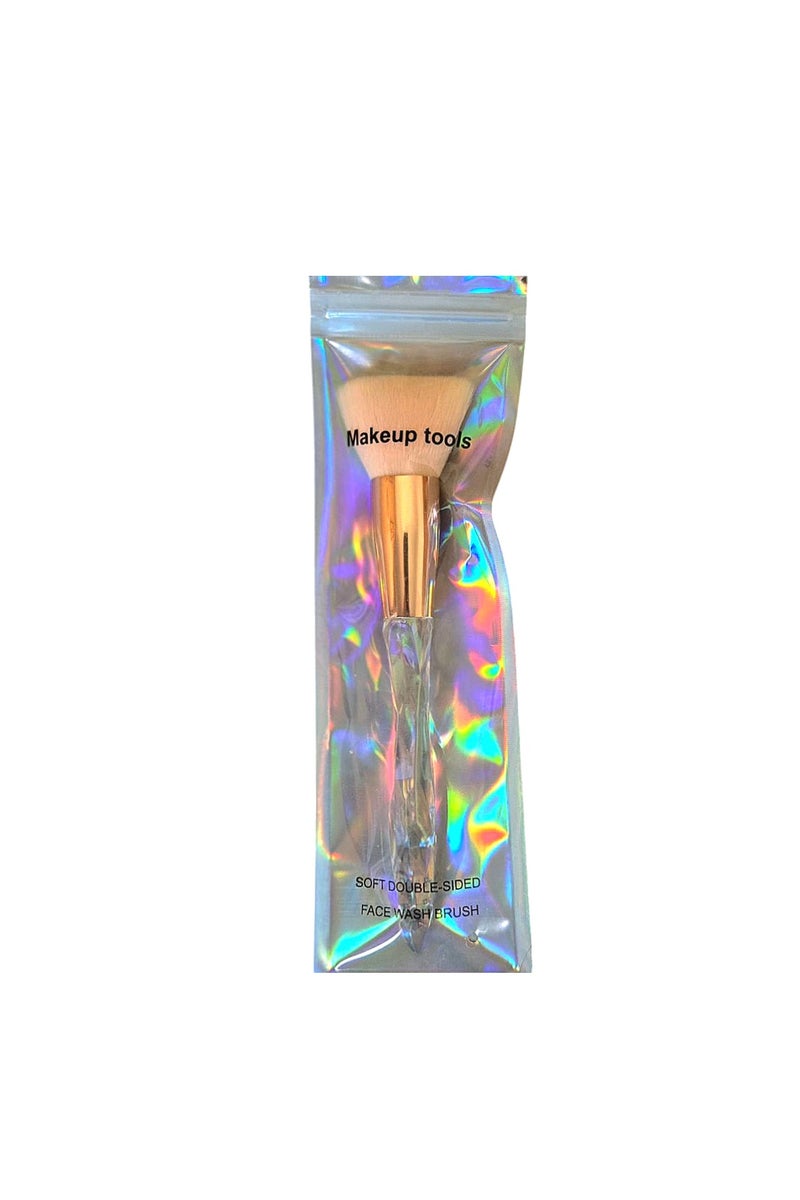 Generic Oyesi Flat Top Foundation Brush with Crystal Handle – For Liquid & Cream Application  - Image 2