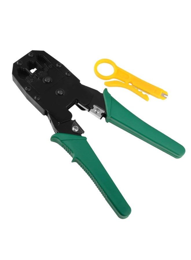 Terabyte 3-in-1 Modular Crimping Tool | RJ45 & RJ11 LAN Cutter | Cat5/Cat5e/Cat6 Network Cable Crimper & Cutter - Image 2