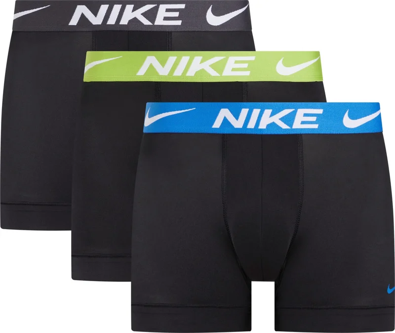 نايكي Men's Brand Logo Elastic Band Daily Use Black Boxer 0000KE1156-L50