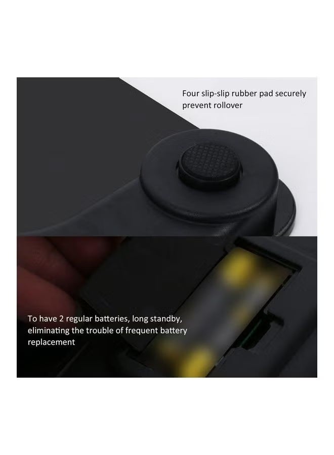 ميزان رقمي ذكي لقياس الوزن مع شاشة LED – أسود أنيق - Image 3