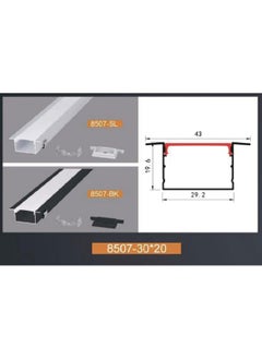 TOEFL Buried aluminum chute, 3 meters - 3 cm wide - 2 cm high, with TOEFL accessories  - Image 2