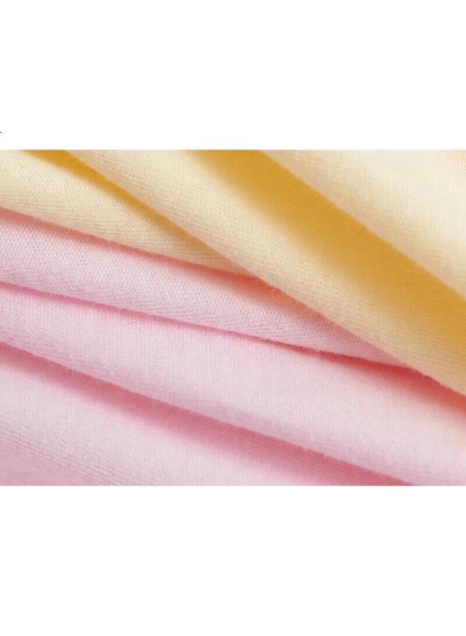 Your Sun Yi Er Shuang Women'S Antibacterial Cotton Underwear 4-Pack Low Waist Triangle Panties Breathable Solid Color Plus Size Shorts 【Low Waist Style】Bright Pink + Skin Color + Light Blue + Light Purple L/16 - Image 2