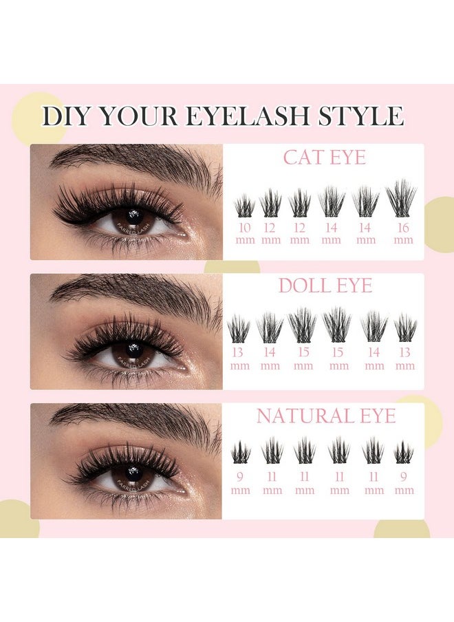 Lash Clusters Kit Individual Lashes Extensions 9-16Mm Cat Eye Wispy Natural Eyelash Cluster 168 Pcs With Lash Bond And Lash Seal And Lash Tweezers Diy Eyelash Extensions Kit (Diy Lash Kit-Cf17) - pzsku/Z339394C1472C4ACDF6DBZ/45/_/1734437594/ed1bc46b-dda8-411e-b1e4-0134fcc88c17