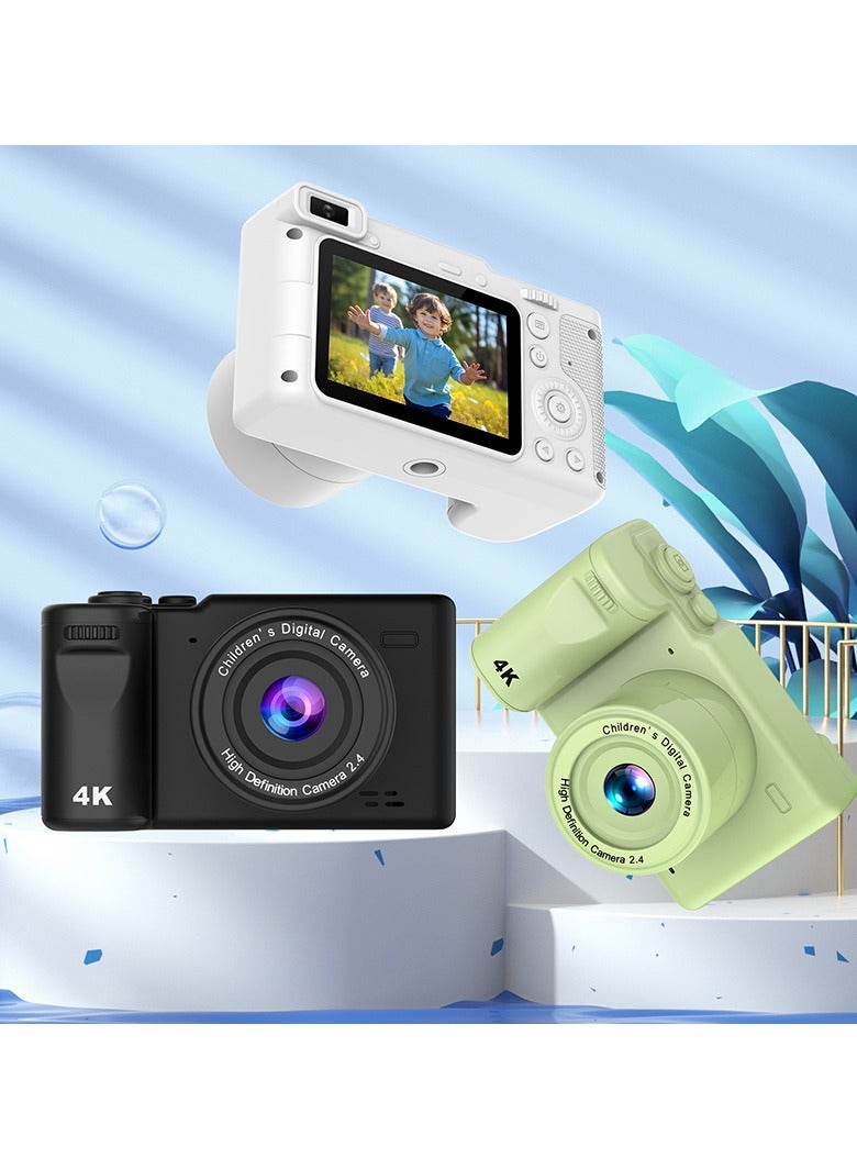 general CCD Mini Digital Camera With Tripod, Mini Video Camera, 12MP, 2.4 Inch IPS Screen, Mini Desktop Tripod, Portable Retro Travel Vlog Camera, Suitable For Daily Life Recording And Shooting, Perfect Birthday Party Gift - Image 5