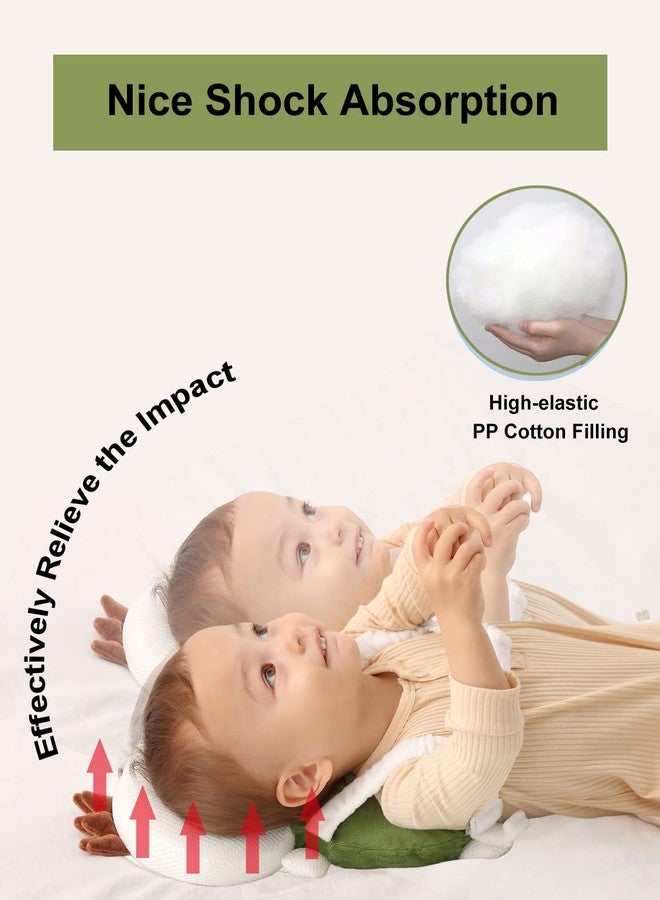 JunNeng Toddler Baby Head Protector Backpack for Toddler Walker with Knee Pads&Anti-Slip Socks, Turtle - Image 3