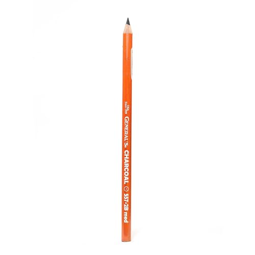 General's 557 Series Charcoal Pencils 2B Each [Pack of 12 ] - Image 2