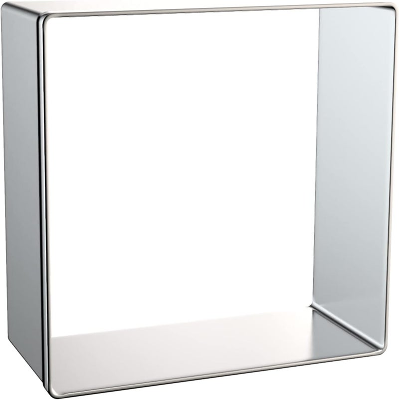 QAAQS Square Cookie Cutter Set Large - 5 Inch, 4 Inch, 3 Inch, 2 Inch - Geometric Frame Plaque Cookie Cutters Shapes Biscuit Molds - Stainless Steel - Image 4