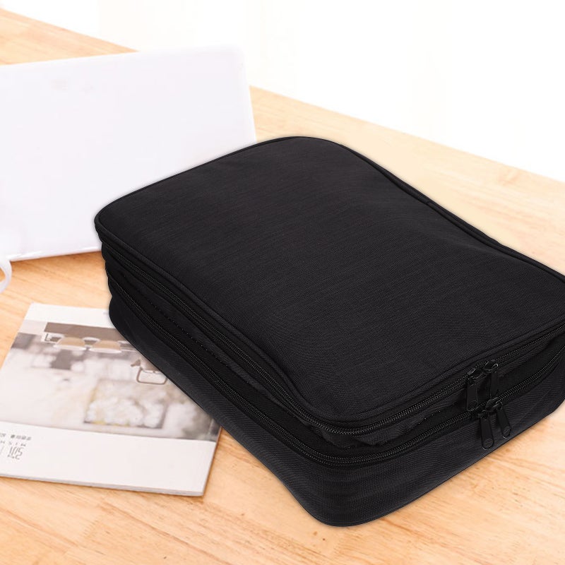 Multilayer Large Capacity File Storage Case Document Bag Portable Organizer Bag - Image 3
