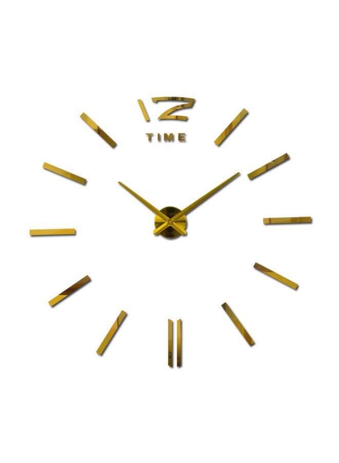 DIY Nordic Style Wall Clock Gold 15x10x4.5cm - Image 1