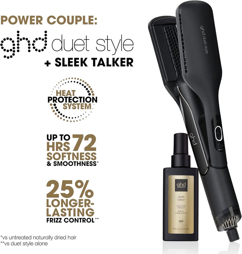 ghd Sleek Talker ― Wet to Sleek Hair Styling Oil with Heat Protection, Nourishing Argan Oil to Smooth & Soften Hair for Up to 72 Hours ― 3.2 fl. oz. - Image 2