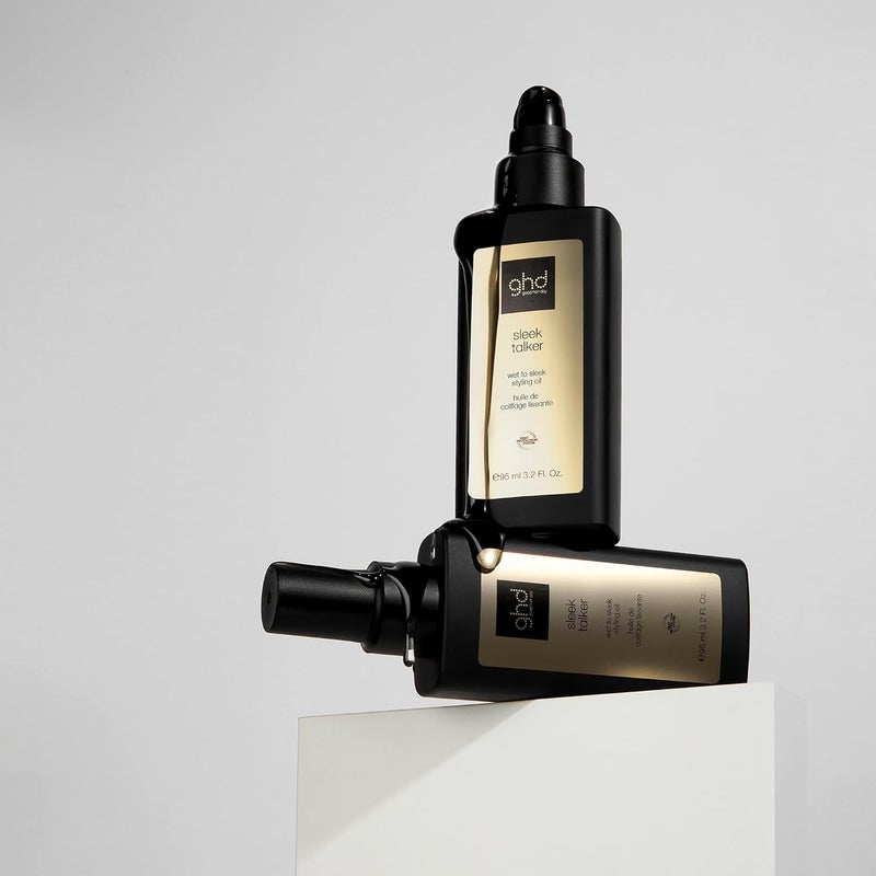 ghd Sleek Talker ― Wet to Sleek Hair Styling Oil with Heat Protection, Nourishing Argan Oil to Smooth & Soften Hair for Up to 72 Hours ― 3.2 fl. oz. - Image 3