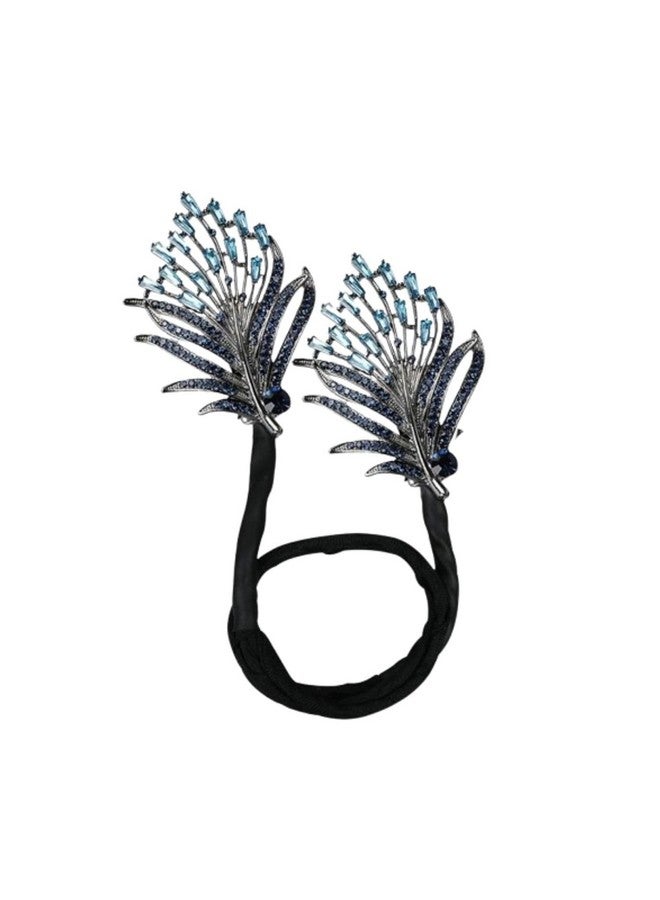 BLACK SPARROW HAIR BUN MAKER CLIP BLUE/hair juda accessories for women/Quick Bun Maker for Hair - Image 2
