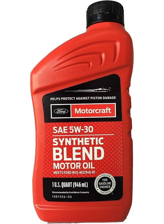 Motorcraft SAE 5W-30 Synthetic Blend Motor Oil - Image 1