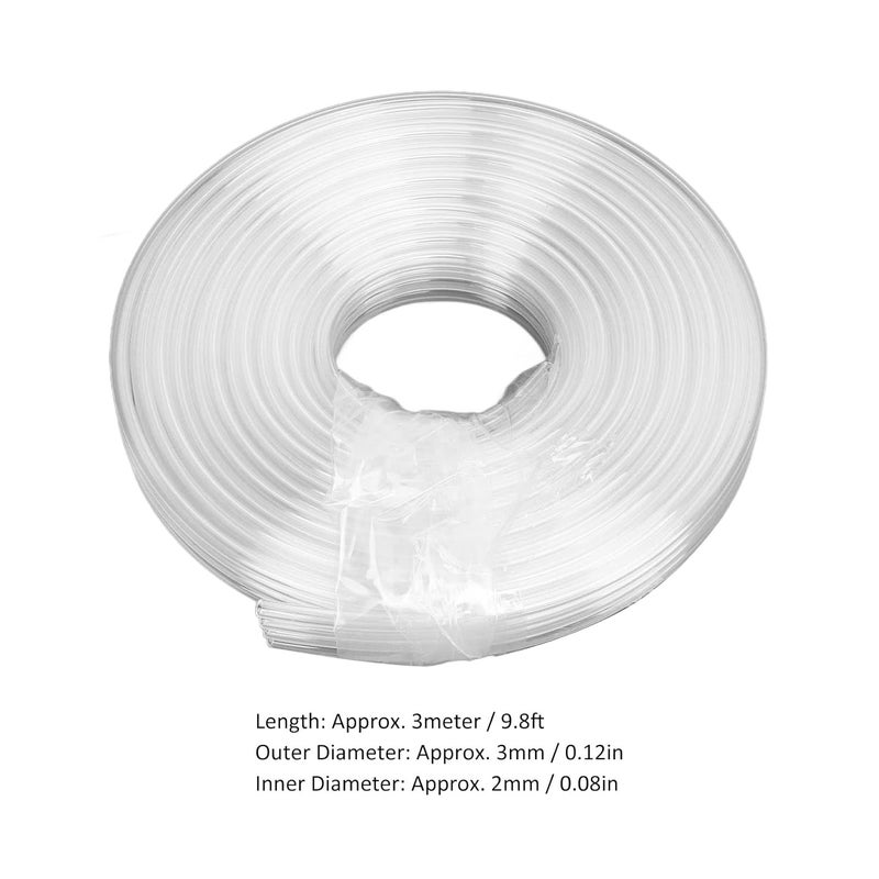 4 صفوف 9.8 قدم أنبوب حبر مرن شفاف 3x2 مم لطابعات الحبر النفاث للصور - Image 3
