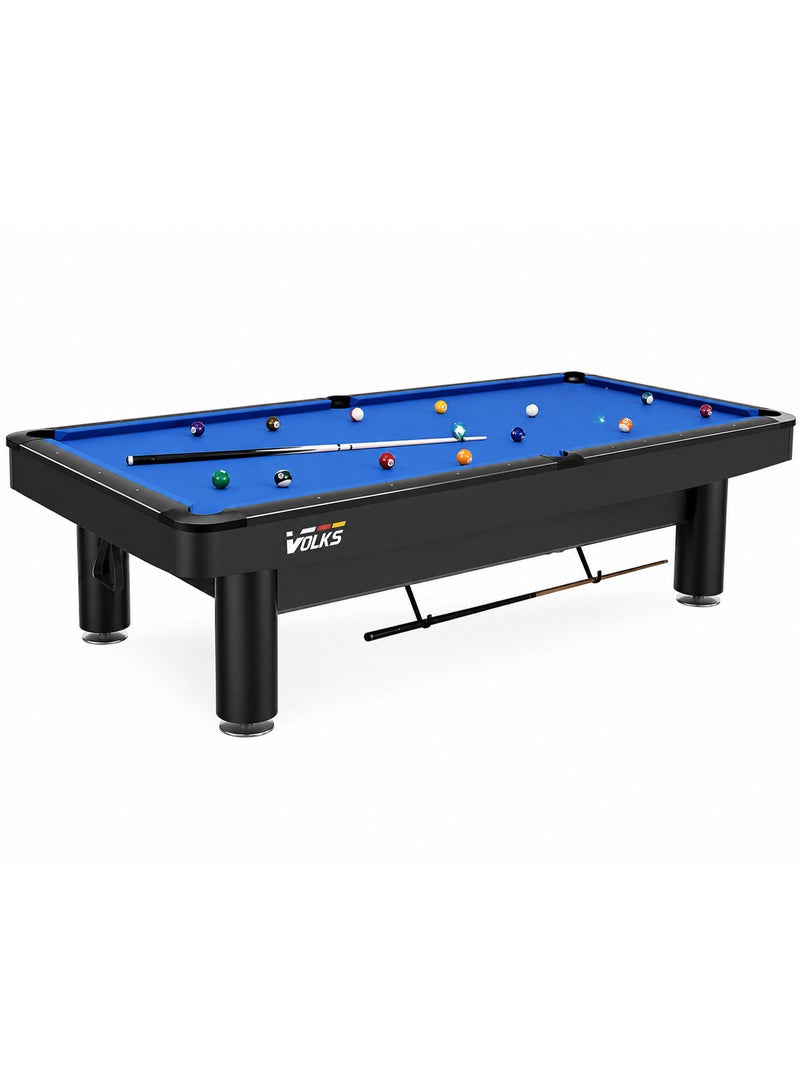 VOLKSGYM 9FT Slate Marble Billiard Table PT-32-9FT Blue | Professional Pool Table with Wooden Frame | Includes Accessories - Image 1