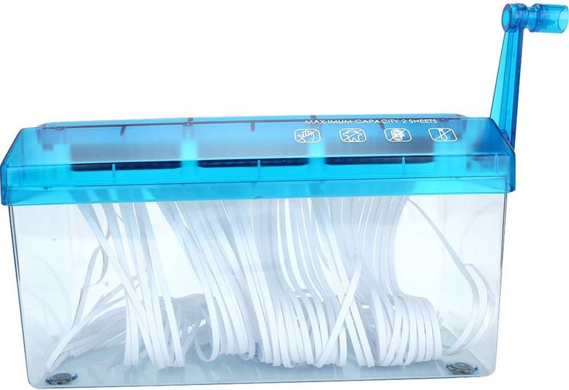 Hand Shredder MINI Desktop, Easy and Fast Shredding A4, Nonslip Base, 4mm Paper Shredding, Small Size for Easy Storage, Strict Quality Control, First Class Confidentiality Manual - Image 2