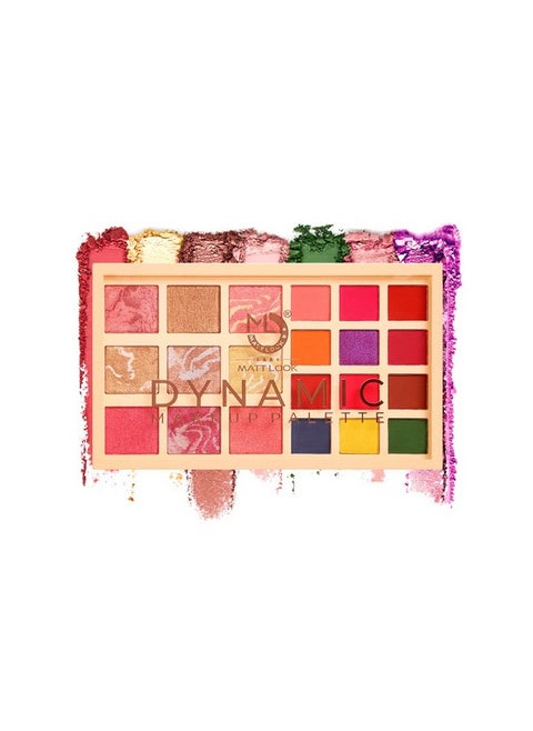 Dynamic Makeup Palette | Highly Pigmented 12 Eyeshadow With 9 Baked Highlighter | Water Proof And Smudge Free | Non-Messy | Creamy And Powder Formula | Multi-Purpose Use Palette | 23G Multicolor - 03