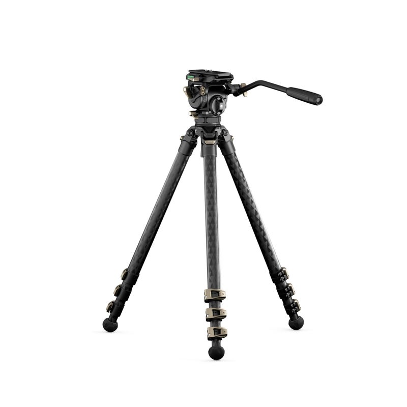 Tilta CT08 75mm Cine Fluid Head with 3Stage Carbon Fiber Tripod Legs Space Gray 8KG - Image 2