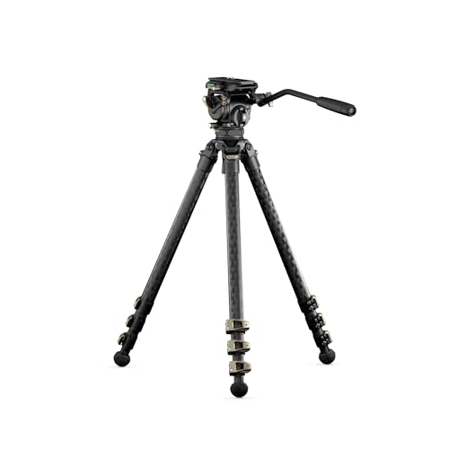 Tilta CT08 75mm Cine Fluid Head with 3Stage Carbon Fiber Tripod Legs Space Gray 8KG - Image 1