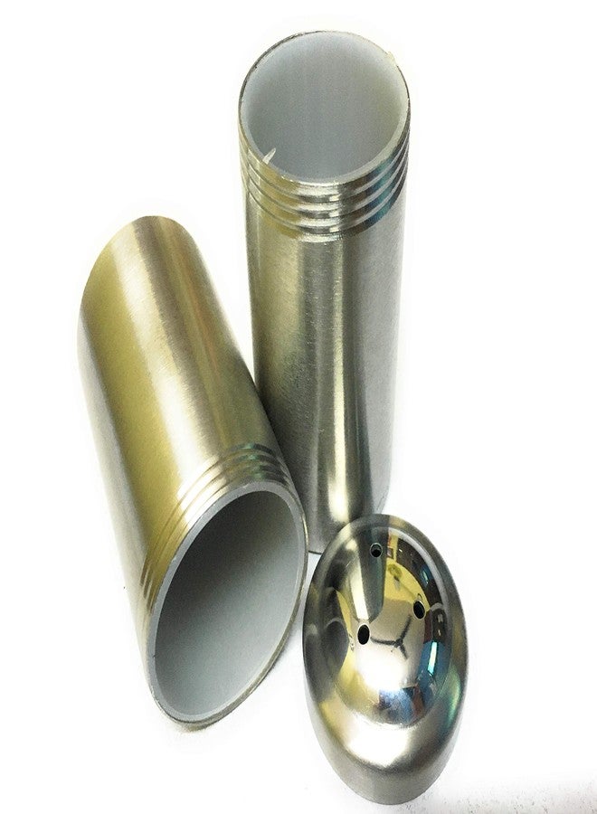 DiBha Stainless Steel Salt Pepper dispenser Shakers with Stand holder tray Set of 2 for Table - Image 3