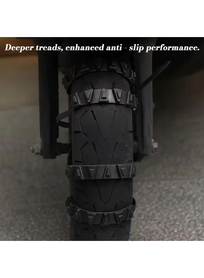 30Pcs Heavy Duty Motorcycle Snow Chains All Terrain Traction Adjustable Zip Ties Non Slip Grip Reusable Durable - Image 4