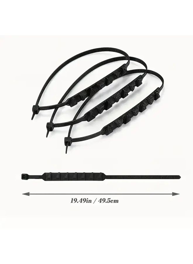 30Pcs Heavy Duty Motorcycle Snow Chains All Terrain Traction Adjustable Zip Ties Non Slip Grip Reusable Durable - Image 2