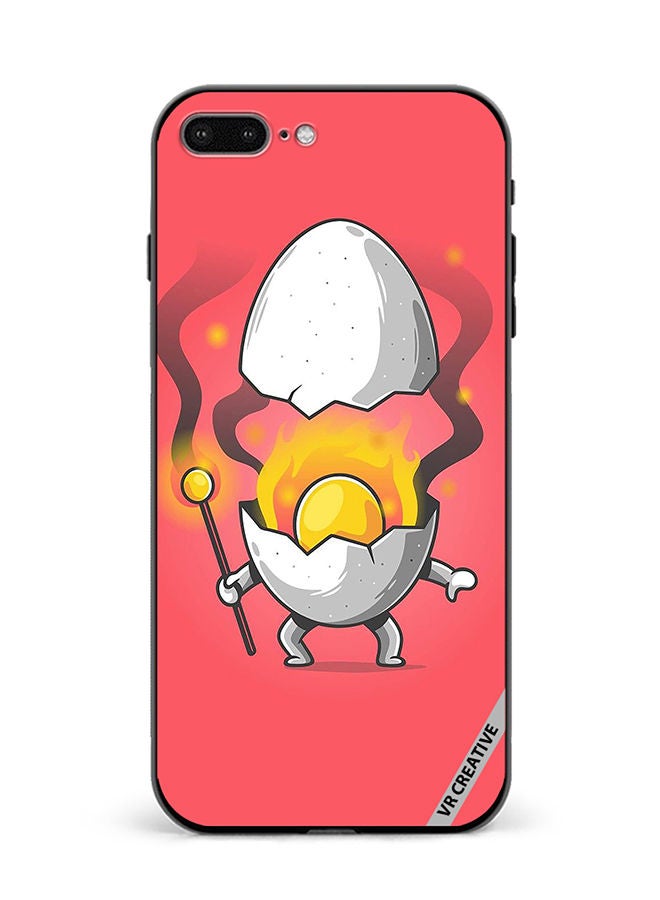 VR CREATIVE Protective Case Cover For Apple iPhone 7 Plus/8 Plus Cute Fire Egg Design Multicolour - Image 1