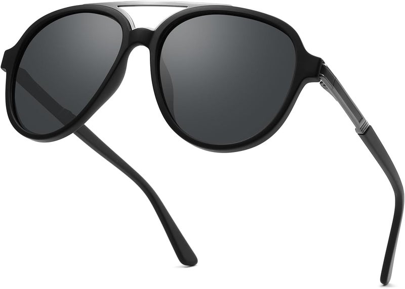 PUKCLAR Sunglasses for Men Polarized - Lightweight TR90 Frame - UV400 Protection - Spring Hinges for Driving and Outdoor Sports - Image 1
