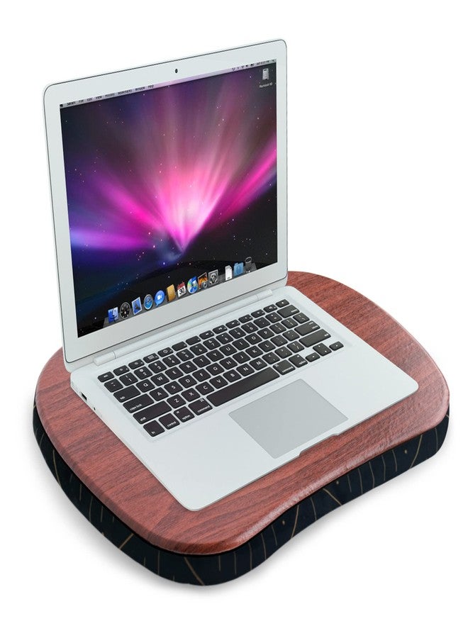Jasenna Lap Laptop Desk - Portable Lap Desk with Pillow Cushion, Fits up to 15.6 inch Laptop for Home Office Students Use as Computer Laptop Stand, Book Tablet(1-Dark Brown) - Image 2