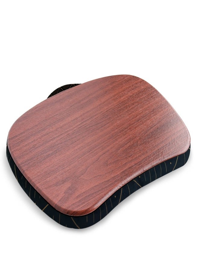 Jasenna Lap Laptop Desk - Portable Lap Desk with Pillow Cushion, Fits up to 15.6 inch Laptop for Home Office Students Use as Computer Laptop Stand, Book Tablet(1-Dark Brown) - Image 1
