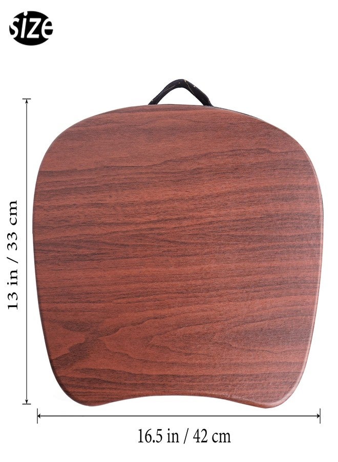 Jasenna Lap Laptop Desk - Portable Lap Desk with Pillow Cushion, Fits up to 15.6 inch Laptop for Home Office Students Use as Computer Laptop Stand, Book Tablet(1-Dark Brown) - Image 3