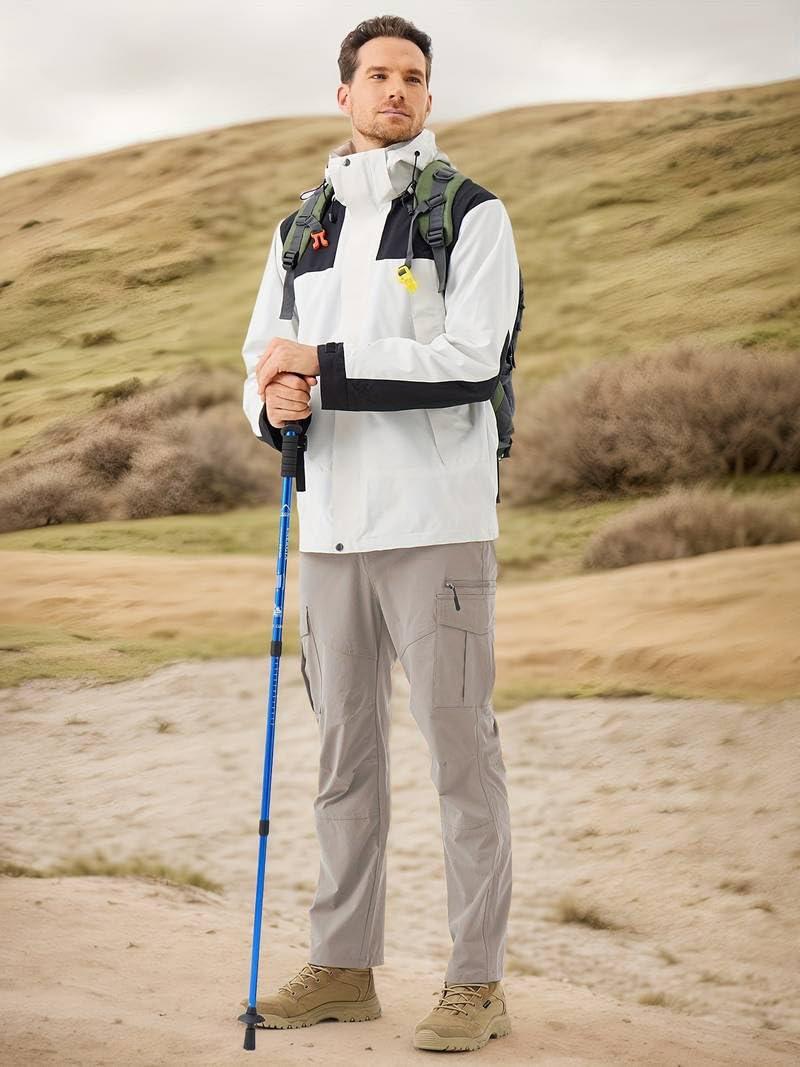 TOPLOT Men's Cargo Pant | Straight Fit Design | Multiple Utility Pockets for Storage | Durable Construction with Comfortable Wear | Everyday Style | Perfect for Casual & Outdoor (5216_38_Dolphin) - Image 2