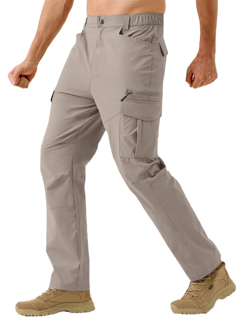 TOPLOT Men's Cargo Pant | Straight Fit Design | Multiple Utility Pockets for Storage | Durable Construction with Comfortable Wear | Everyday Style | Perfect for Casual & Outdoor (5216_38_Dolphin) - Image 1