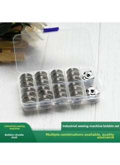 Industrial Flat Car Sewing Machine Bobbin Electric Computer Car Bobbin Bobbin Bobbin Bobbin Sleeve Thread Core Sleeve Bottom Line Tool Box Accessories-Color:Boxed/2 Bobbins +24 Bobbins-Model:No Specifications