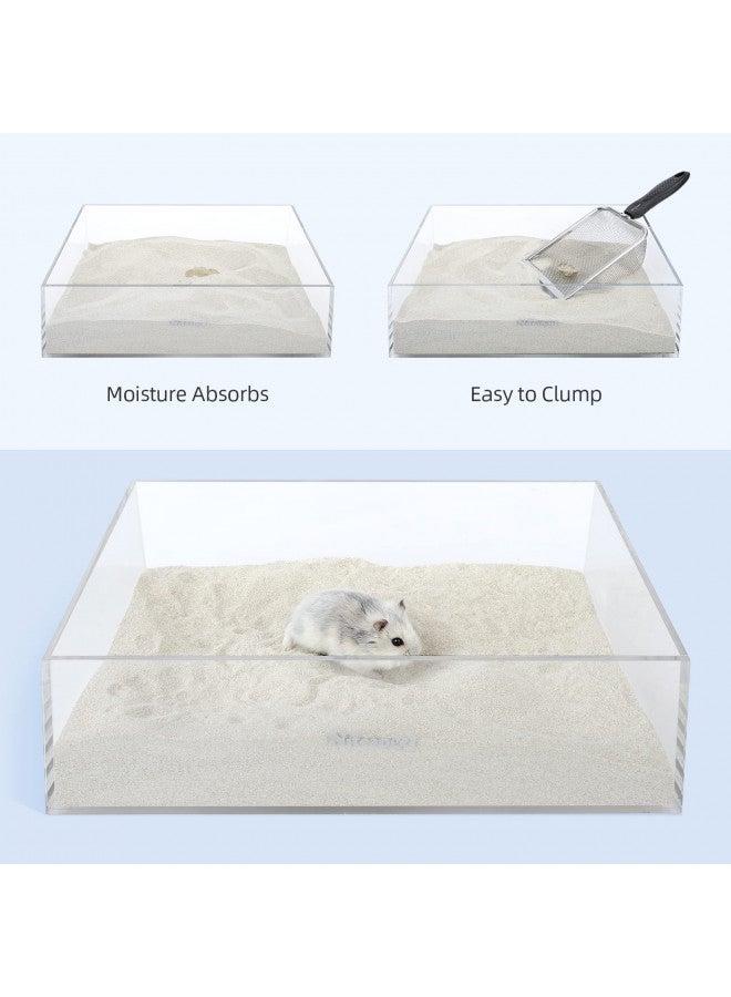 Niteangel Training Litter Potty Sand - Hamster Sand Bath for Syrian Dwarf Hamsters Gerbils Mice Lemming Degus or Other Small-Sized Pets ((1.4 L X 2 - Blue Label) - Image 3