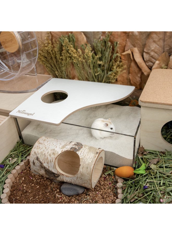 Niteangel Training Litter Potty Sand - Hamster Sand Bath for Syrian Dwarf Hamsters Gerbils Mice Lemming Degus or Other Small-Sized Pets ((1.4 L X 2 - Blue Label) - Image 5