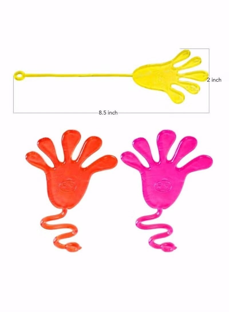 Solumi 【40-Pack Stretchy Sticky Hand Toys for Kids】– Slap Hands in 5 Bright Colors, Gooey Wall Climbing Toys for Party Favors, Classroom Prizes, Pinata Fillers, Birthday Goodie Bag Gifts  - Image 2
