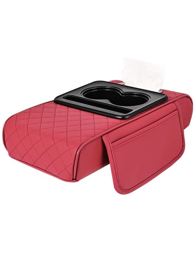 A practical organizer for napkins and cups inside the car with a modern and practical design. Comfort while driving. A smart organizer that keeps napkins and drinks at your fingertips - Image 1