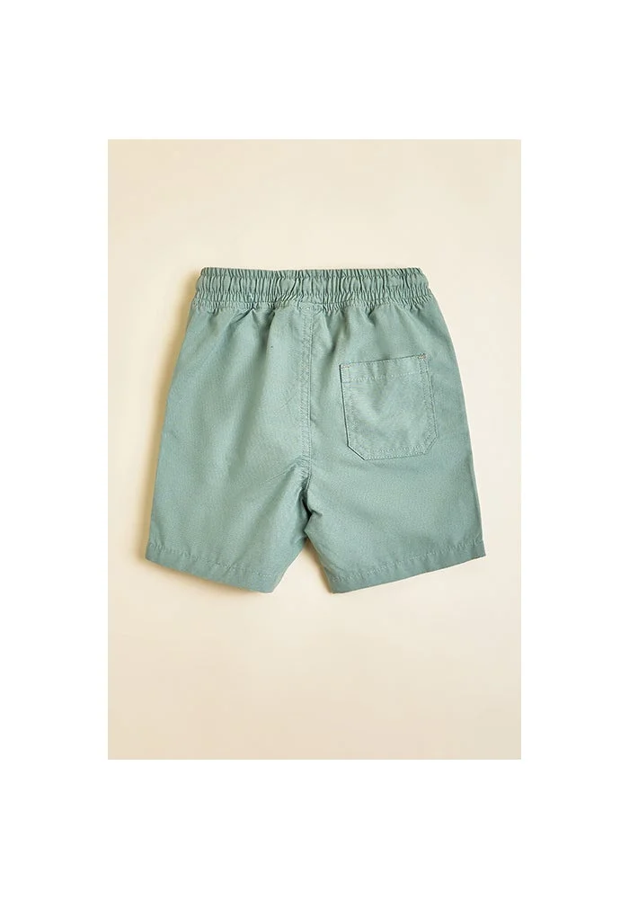 أر أند بي Solid Shorts with Drawstring Waist