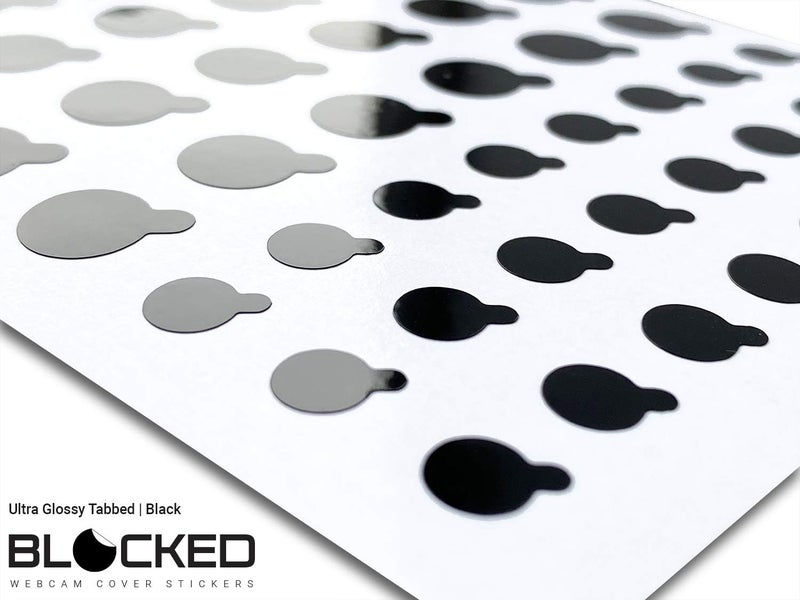BLOCKED Stackable Webcam/Camera Vinyl Covers | 456 Low-Tack Restickable Webcam Stickers | Multi Finishes, Colors, & Sizes | 6-Pack Variety - Image 4
