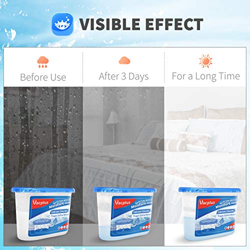 Vacplus Moisture Absorbers 12 Pack, 10.5 Oz, Humidity Absorber Boxes Attracts Extra Moisture from Your Bathroom, Closet, Kitchen, Dehumidifier for Closet (Ocean Scent), Light blue - Image 5