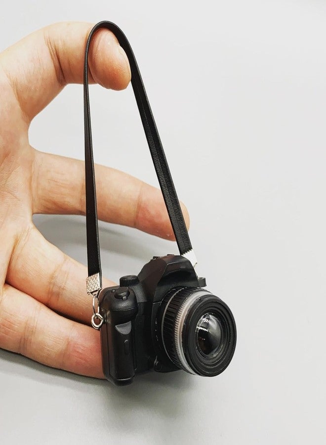 SelHeng 2Pcs Black 1:4 Scale Mini Camera Prop Ornament Vintage Camera Model, Miniature Digital Camera Mini Decoration Accessories Photography Props Ornament, Décor, Decorations - Image 3